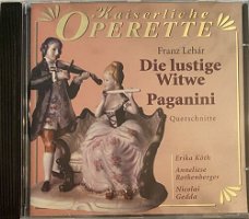 Erika Köth  -  Franz Lehár: Die Lustige Witwe/Paganini  (CD)