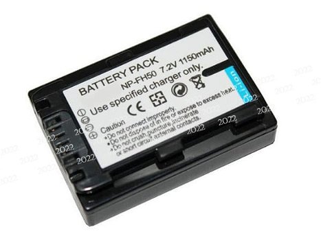 New battery 1150mAh 7.2V for SONY NP-FH50 - 0