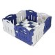 Kunststof Grondbox - Babypark - Blauw/wit - 8 grote panelen van 78 cm - 0 - Thumbnail