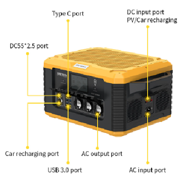 FJDynamics PowerSec MP2000 Portable Power Station - 7