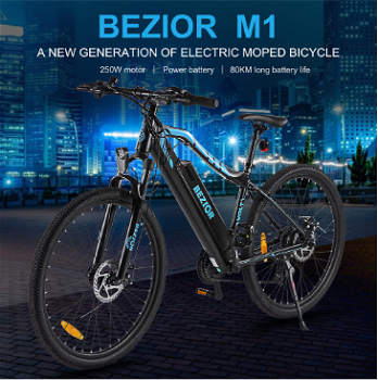 BEZIOR M1 Electric Bike 48V 12.5Ah Battery 250W - 1