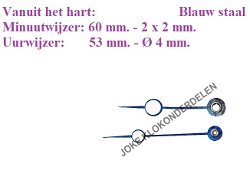 = Brequet wijzers Franse pendule =48319