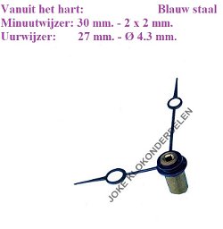 = Brequet wijzers Franse pendule = 48318