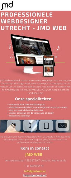 Huur JMD Web in, Het Toonaangevende Webdesign Bureau in Utrecht | JMD Web | Web design