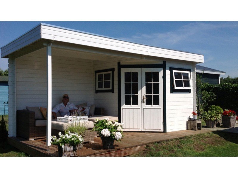 Tuinhuis-Blokhut 2556 Z Plus: 500 x 250 x 245cm - nr. 1