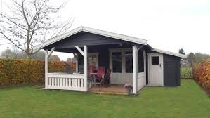 Tuinhuis-Blokhut 4x3+2z: 495 x 340 x 265 (h) cm - Afbeelding 2