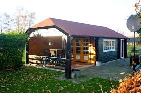 Tuinhuis-Blokhut-Wolfskap: W4x3+3A: 770 x 410 x 325cm (h) - Afbeelding 2