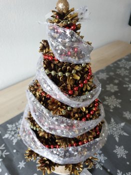 Mooie kerstbomen met kegels - 4
