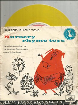 The Michael Sammes Singers - Nursery Rhyme Toys (1959) Geel Vinyl - 0