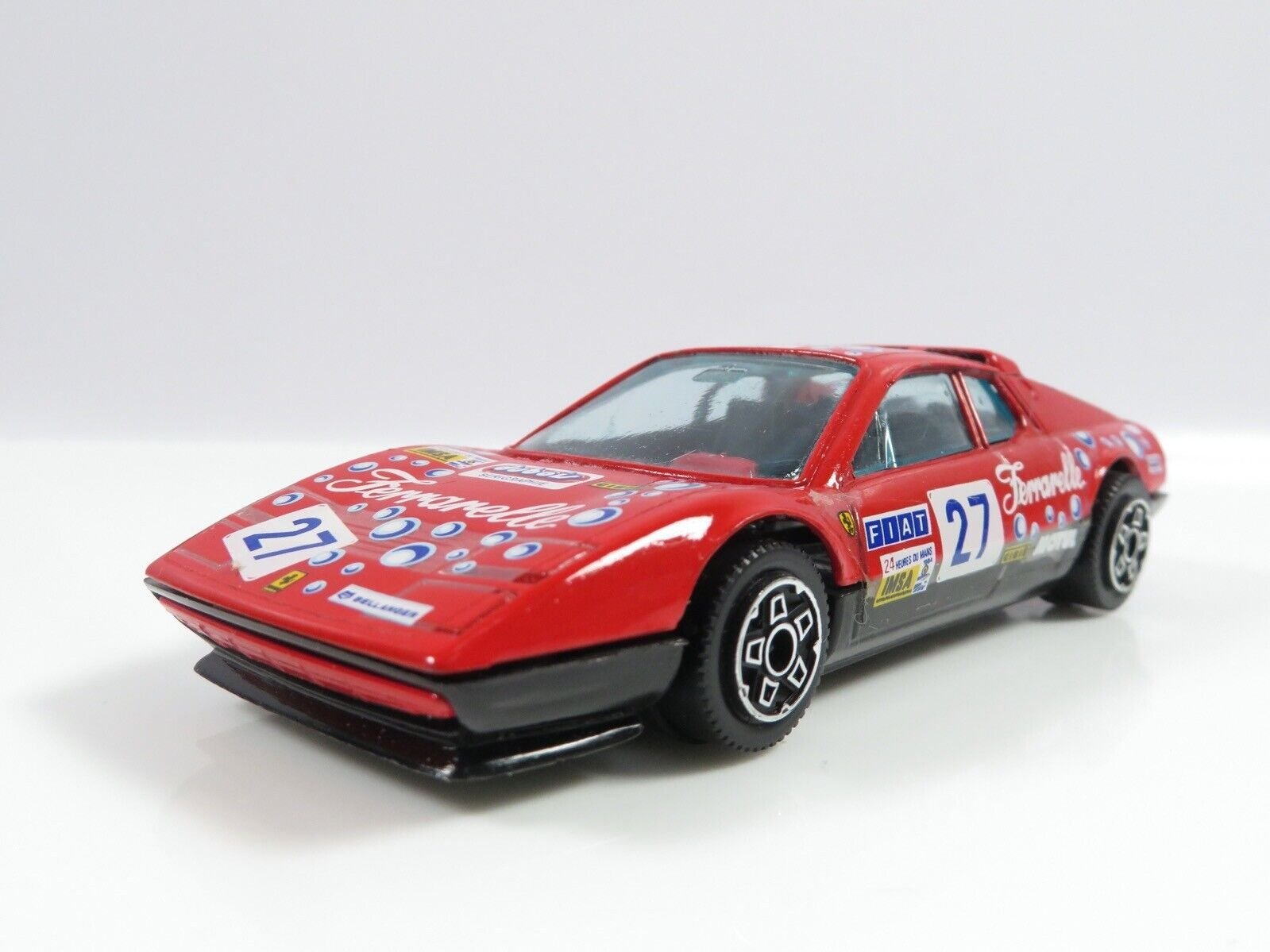 1:43 Bburago Ferrari BB 512 #27 'Ferrarelle' (los model) - Afbeelding 3