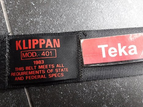 Alfa Romeo Set Autogordels Klippan Mod. 401 Seatbelt Sicherheitsgurt - 5