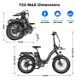 FAFREES F20 Max Electric Bike 20*4.0 Inch Fat Tire 500W - 6 - Thumbnail