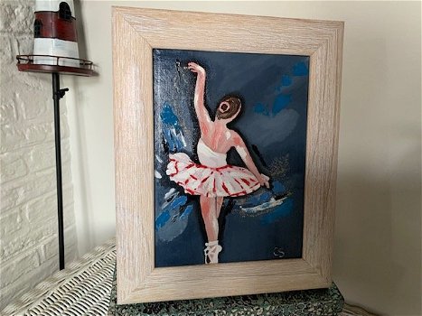 Olieverf Schilderij Ballet Danseres - 1