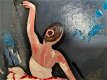 Olieverf Schilderij Ballet Danseres - 2 - Thumbnail