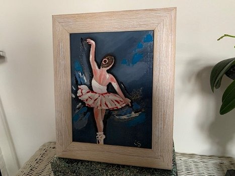 Olieverf Schilderij Ballet Danseres - 5