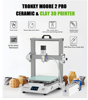 TRONXY Moore 2 Pro Ceramic Clay 3D Printer - 3