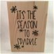 Kerst decoratie tekstbord (hout) It's the season to sparkle - 0 - Thumbnail