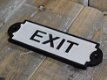 deurbord emaille , EXIT , kado - 2 - Thumbnail