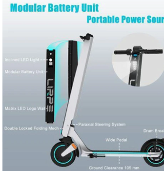 Lirpe R1 Modular Electric Scooter 8.5 Inch Tire - 3