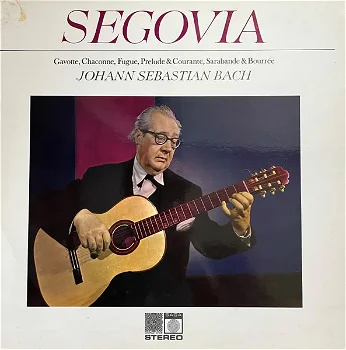 LP - SEGOVIA speelt Bach - klassieke gitaar - 0
