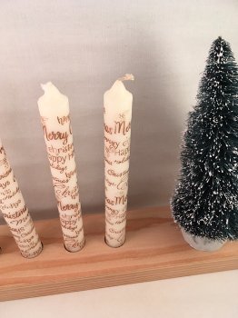 Kerst decoratie Advents krans op alternatieve manier - 1