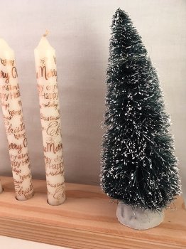 Kerst decoratie Advents krans op alternatieve manier - 3