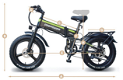 DEEPOWER H20 Pro (GR20) Electric Bike 20*4.0 Inch Fat Tire - 6 - Thumbnail