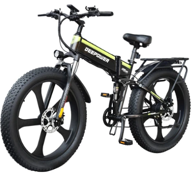 DEEPOWER H26 Pro (GR26) Electric Bike 26*4.0 Inch Fat Tire - 0