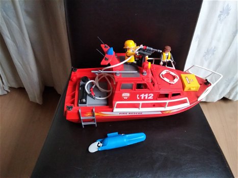 Playmobil Brandweer Blusboot - 0