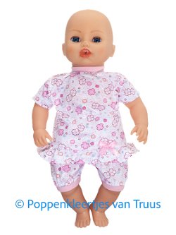 Baby Annabell 43 cm Babydoll wit/roze/bloemetjes