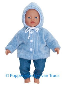 Baby Born 32 cm Jasje fluffy/blauw