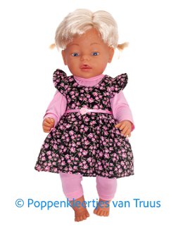 Baby Born 43 cm Setje roze/roosjes