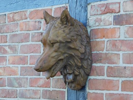 wolf , wanddecoratie ,beeld - 4