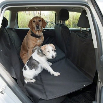 Polyester autodekens voor uw hond op achterbank. - 2