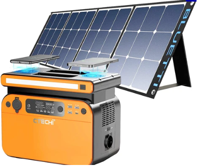 CTECHi GT500 500W Portable Power Station + solar panel - 0
