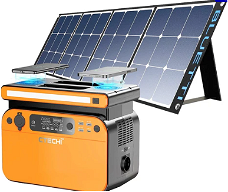 CTECHi GT500 500W Portable Power Station + solar panel