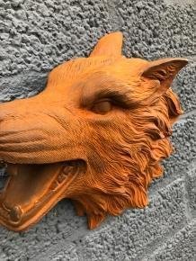 wanddecoratie wolf , wolvenkop - 3