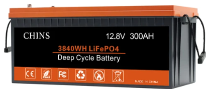 CHINS LiFePO4 Battery 12V 300Ah Lithium Battery - 0