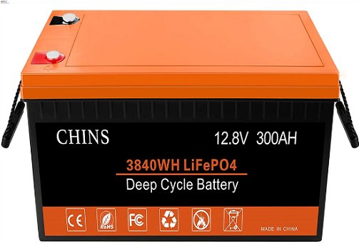 CHINS LiFePO4 Battery 12V 300Ah Lithium Battery - 1