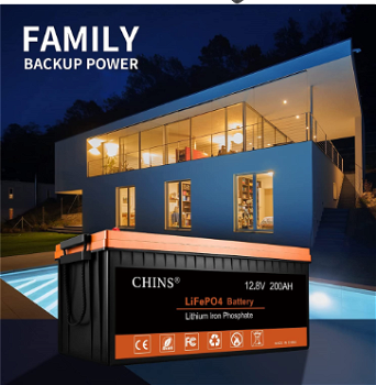 CHINS LiFePO4 Battery 12V 300Ah Lithium Battery - 4