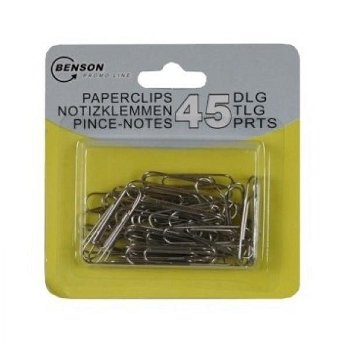 Paperclips pak 45 stuks - 0