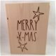 Kerst decoratie tekstbord (hout)Merry X-MAS adv 2 - 0 - Thumbnail