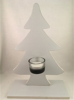 Kerst decoratie Kerstboom & waxinelichthouder optie 2 - 2