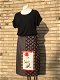 unieke rok met vintage borduurwerk (papaver, rood, zwart) - 1 - Thumbnail