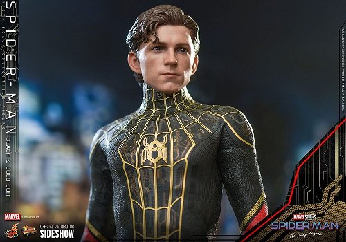 HOT DEAL Hot Toys Spider-Man No Way Home Black & Gold Suit MMS604 - 6