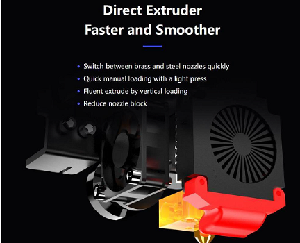 Voxelab Aquila S2 FDM 3D Printer, Direct Extruder - 3