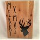 Kerst decoratie tekstbord (hout)Merry X-MAS adv 3 - 0 - Thumbnail