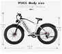 GUNAI MX05 26*4.0 Inch Fat Tire Electric Moped Bike 1000W - 7 - Thumbnail