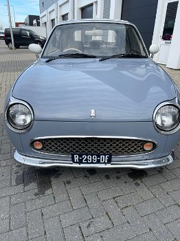 Hele mooie Nissan Figaro in Lapisgrijs - 0