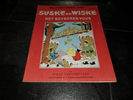 Suske en Wiske nr.15. Het Bevroren Vuur. (blauw/rood) - 0